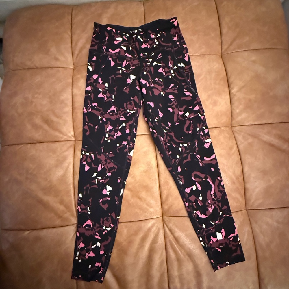 Sweaty Betty Black and Pink Leggings